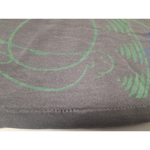 VTG Garfield 1978 All Over Print T Shirt Adult Blue Single Stitch Fruit USA - Picture 2 of 6